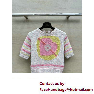 chanel Cotton  &  Mixed Fibers Pink  &  Multicolor TOP P76604 2024